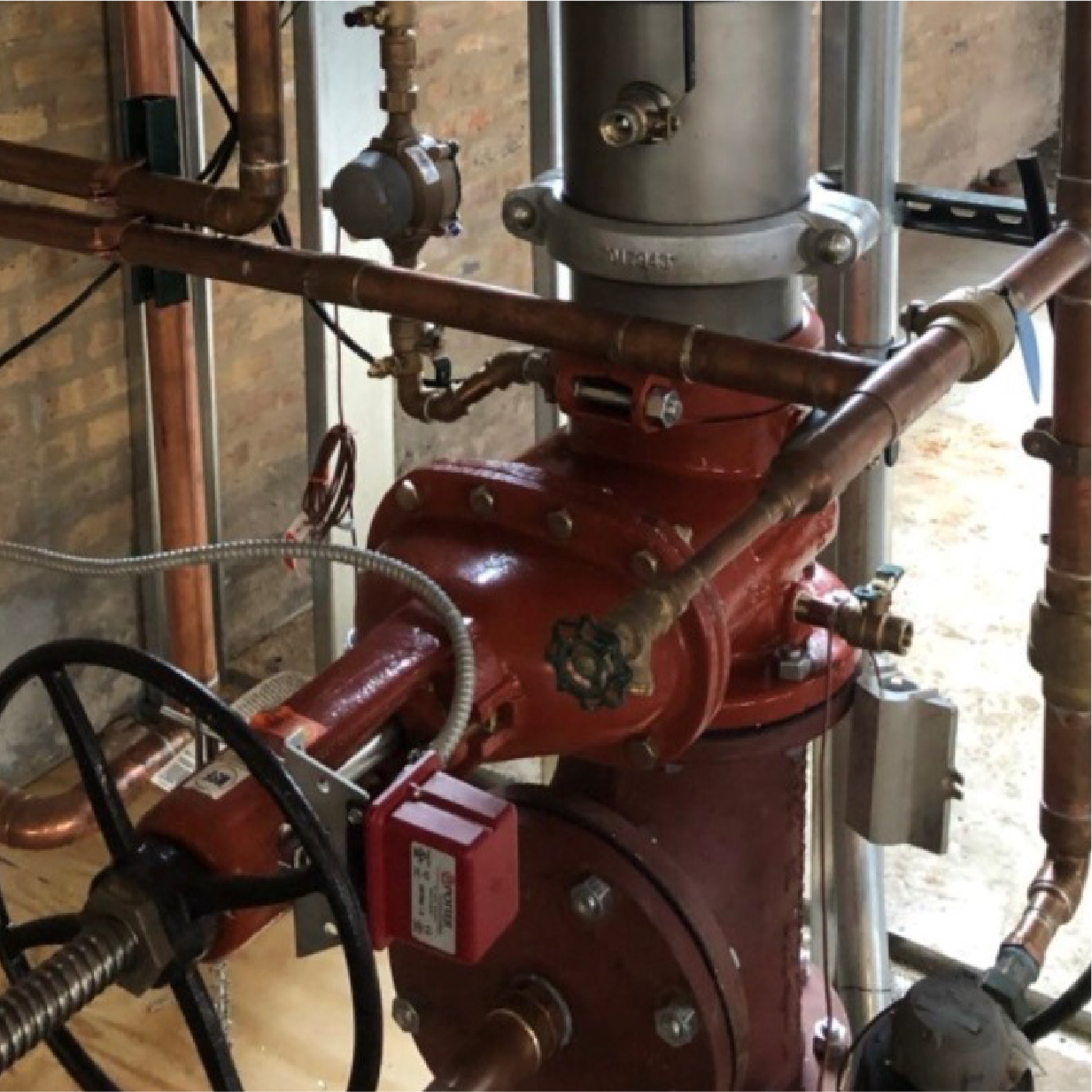 A stuck backflow device