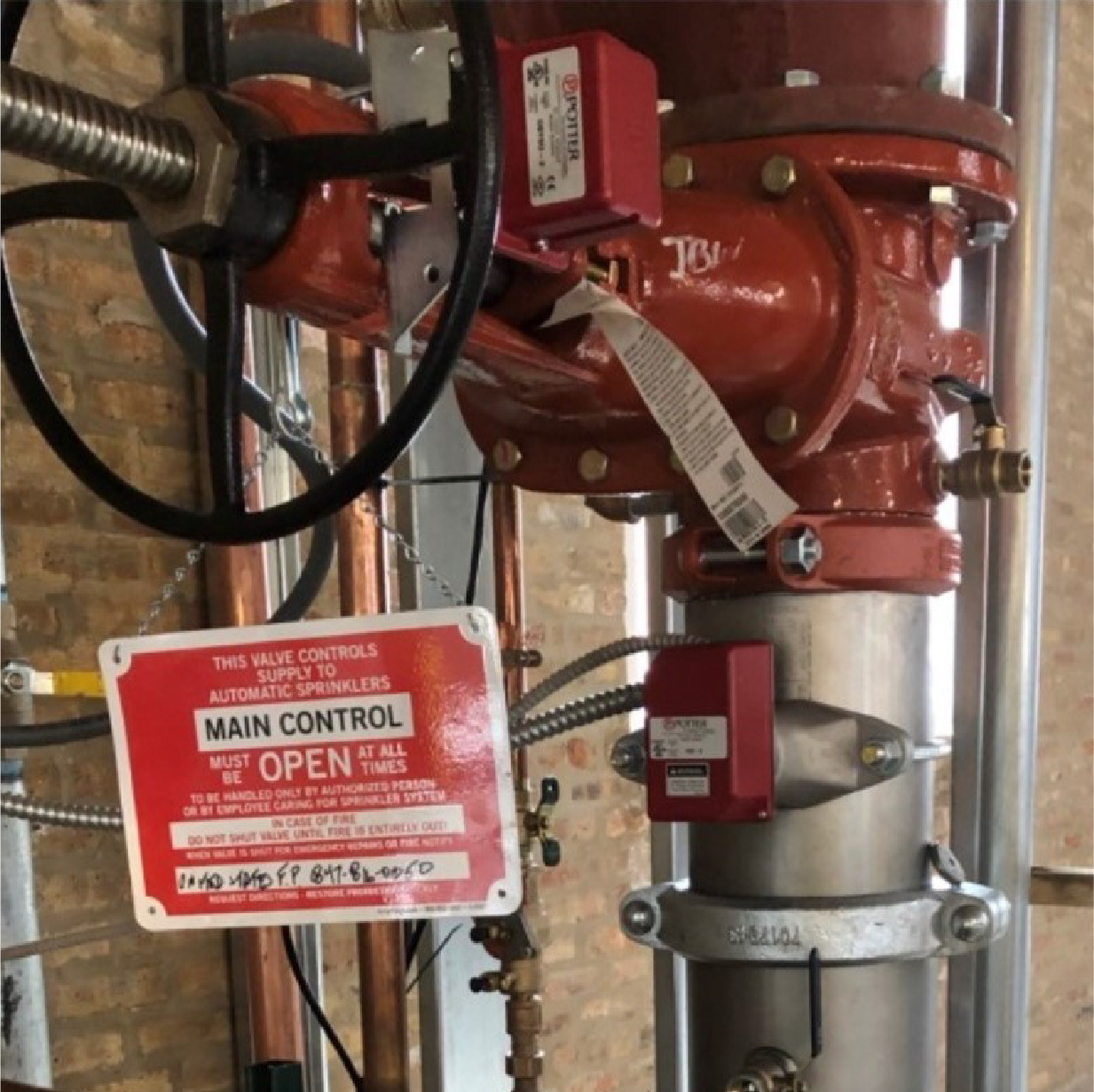 Half of a backflow device