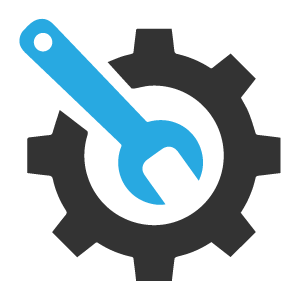 a wrench and gear representing repair